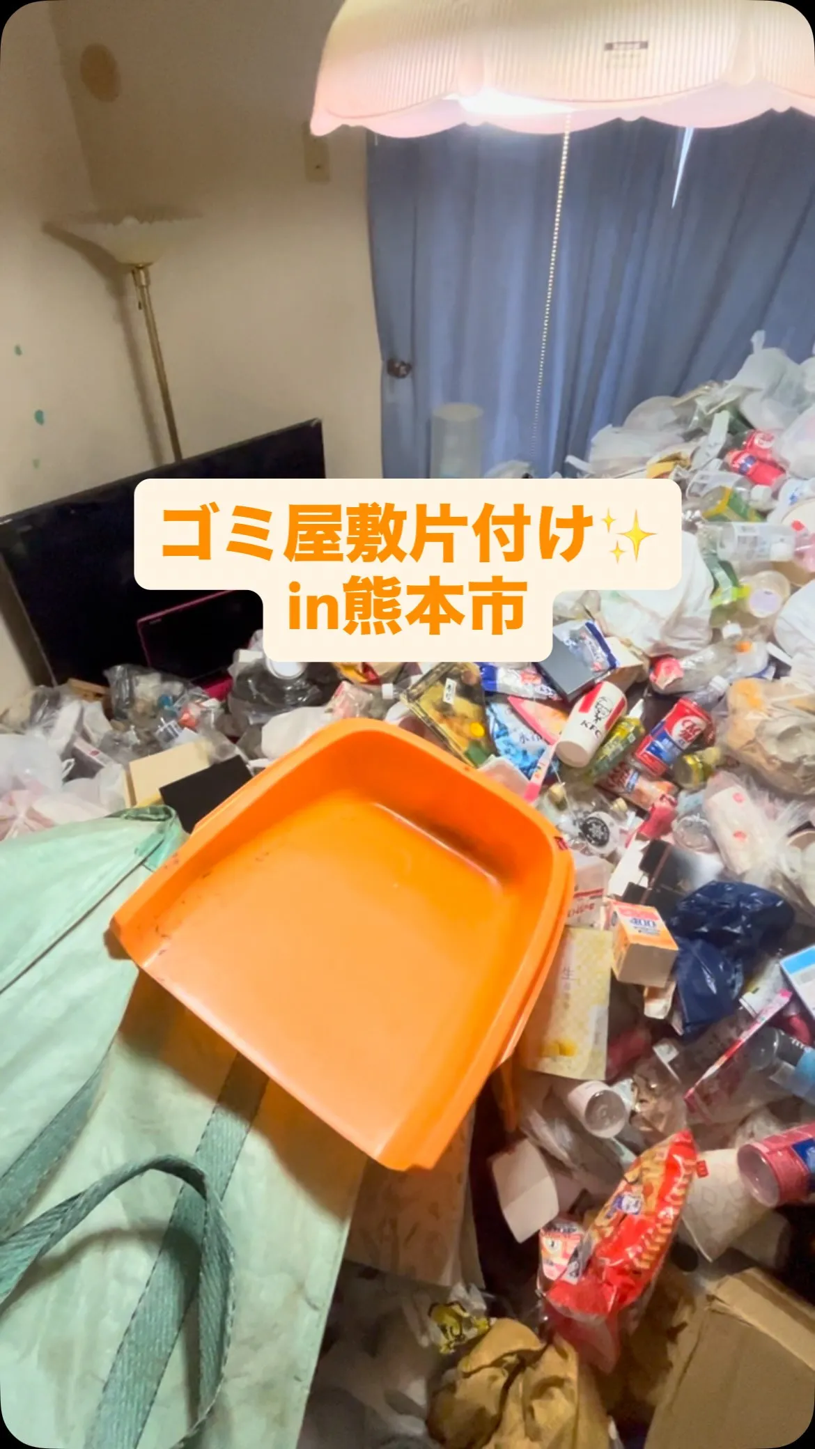 熊本市にてゴミ屋敷片付け！